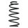 Suspension spring set front coil spring 330mm SPIDAN for OPEL ASTRA H