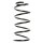 Suspension spring set front coil spring 322mm SPIDAN for VW POLO III