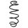 Suspension spring set front coil spring 396mm SPIDAN for FORD MONDEO III
