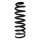 Suspension spring set rear coil spring 376mm SPIDAN for MERCEDES M CLASS W164
