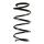 Suspension spring set front coil spring 338mm SPIDAN for NISSAN X TRAIL III