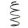 Fahrwerksfeder-Set hinten Schraubenfeder 338mm SPIDAN für JEEP RENEGADE SUV