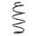 Suspension spring set rear coil spring 338mm SPIDAN for JEEP RENEGADE SUV