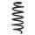 Fahrwerksfeder-Set hinten Schraubenfeder 289mm SPIDAN für RENAULT CAPTUR I