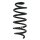 Suspension spring set rear coil spring 289mm SPIDAN for RENAULT CAPTUR I