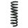 Suspension spring set rear coil spring 319mm SPIDAN for MERCEDES C KLASSE
