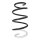 Suspension spring set front coil spring 333mm SPIDAN for RENAULT KANGOO Rapid