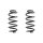 Fahrwerksfeder-Set hinten Schraubenfeder 254mm SPIDAN für AUDI TT (8J3)