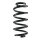 Fahrwerksfeder-Set hinten Schraubenfeder 254mm SPIDAN für AUDI TT (8J3)