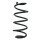 Fahrwerksfeder-Set hinten Schraubenfeder 291mm SPIDAN für TOYOTA YARIS (_P13_)