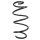 Suspension spring set front coil spring 307mm SPIDAN for VW UP! 121
