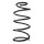 Suspension spring set front coil spring 348mm SPIDAN for MAZDA 3 notchback