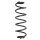 Fahrwerksfeder-Set hinten Schraubenfeder 376mm SPIDAN für AUDI A4 B8