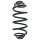 Fahrwerksfeder-Set hinten Schraubenfeder 389mm SPIDAN für RENAULT KANGOO Rapid