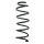 Suspension spring set front coil spring 351mm SPIDAN for CHEVROLET SPARK M300
