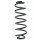 Fahrwerksfeder-Set hinten Schraubenfeder 348mm SPIDAN für SKODA OCTAVIA II