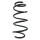 Suspension spring set front coil spring 351mm SPIDAN for FORD MONDEO IV