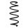Suspension spring set front coil spring 341mm SPIDAN for FORD ECOSPORT 1.5