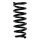 Suspension spring set front coil spring 333mm SPIDAN for PAJERO III