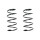Suspension spring set front coil spring 347mm SPIDAN for BMW Z3 Roadster