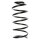 Suspension spring set front coil spring 329mm SPIDAN for VW GOLF IV