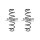 Fahrwerksfeder-Set hinten Schraubenfeder 361mm SPIDAN für SEAT LEON (5F1)