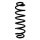 Fahrwerksfeder-Set hinten Schraubenfeder 364mm SPIDAN für SKODA SUPERB III