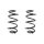 Fahrwerksfeder-Set hinten Schraubenfeder 314mm SPIDAN für NISSAN QASHQAI
