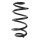 Fahrwerksfeder-Set hinten Schraubenfeder 314mm SPIDAN für NISSAN QASHQAI