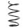 Suspension spring set front coil spring 323mm SPIDAN for BMW 5 Touring