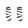 Fahrwerksfeder-Set hinten Schraubenfeder 266mm SPIDAN für BMW X1 (F48)
