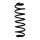 Suspension spring set rear coil spring 351mm SPIDAN for AUDI Q2 GAB