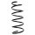 Suspension spring set front coil spring 410mm SPIDAN for RENAULT SCÉNIC I