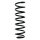 Suspension spring set rear coil spring 316mm SPIDAN for MERCEDES A CLASS W168