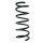 Fahrwerksfeder-Set hinten Schraubenfeder 343mm SPIDAN für FORD MONDEO IV