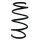 Suspension spring set front coil spring 277mm SPIDAN for SEAT LEON ST