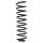 Suspension spring set rear coil spring 338mm SPIDAN for VW POLO III