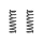 Suspension spring set rear coil spring 356mm SPIDAN for OUTLANDER II