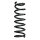 Suspension spring set rear coil spring 356mm SPIDAN for OUTLANDER II