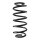 Suspension spring set rear coil spring 287mm SPIDAN for SMART FORFOUR 454