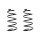 Suspension spring set front coil spring 365mm SPIDAN for PEUGEOT 307 3A/C