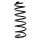 Rear suspension spring set coil spring 397mm SPIDAN for FIAT ULYSSE 179