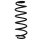 Fahrwerksfeder-Set hinten Schraubenfeder 319mm SPIDAN für FORD FIESTA VII