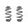 Fahrwerksfeder-Set hinten Schraubenfeder 311mm SPIDAN für OPEL INSIGNIA A