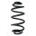 Suspension spring set rear coil spring 311mm SPIDAN for OPEL INSIGNIA A