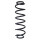 Fahrwerksfeder-Set hinten Schraubenfeder 352mm SPIDAN für SKODA OCTAVIA III