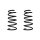 Fahrwerksfeder-Set vorne Schraubenfeder 288mm SPIDAN für DAIHATSU TERIOS (J2_)