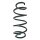 Suspension spring set front coil spring 349mm SPIDAN for VW PASSAT B7