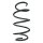 Suspension spring set front coil spring 352mm SPIDAN for MERCEDES E KLASSE W212