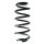 Fahrwerksfeder-Set hinten Schraubenfeder 278mm SPIDAN für AUDI TT (8J3)